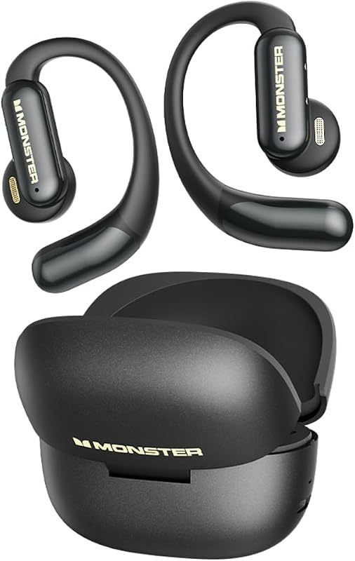 MS-AC550 Auricolari Open-Ear con Bluetooth 6.0, Design a Orecchio Aperto, IPX4, 13 mm, 6 Ore di Riproduzione, Custodia di Ricarica USB-C, 30 Ore Totali — foto 3 di 5