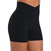 Sunzel Sunlissia Hidden Butt Lifting Scrunch Biker Shorts Women Crossover High Waist Workout Shorts with Tummy Control