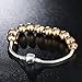 Cute Animals Emoji Charms Bracelet 18K Gold Plated Include 10 Pieces of Interchangeable Emoji Beads Enamel