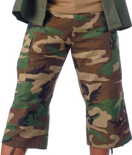 Camouflage Capri Pants Woodland Camo SML