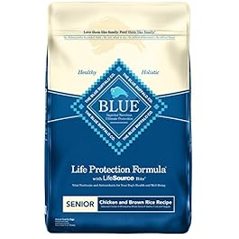 Blue Buffalo Life Protection Formula Senior Dog Food – Natural Dry Dog Food for Senior Dogs – Chicken & Brown Rice – 30 lb. Bag
