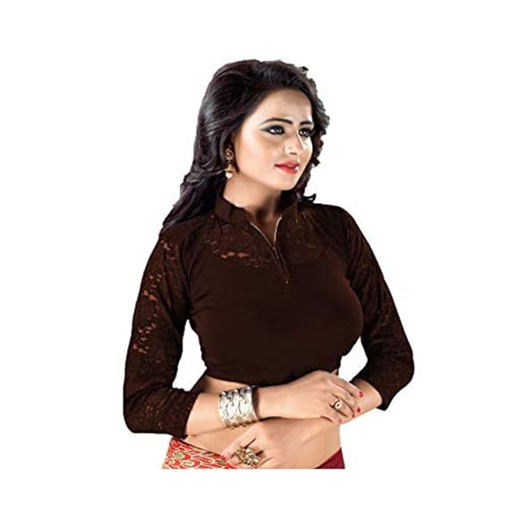 Cotton Lycra Full Sleeve Readymade Stretchable Stitched Ladies Fancy Blouses For Womens