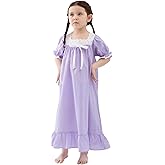 610 YOU Nightgowns for Girls, Cotton Princess Pajama Dresses, Soft Vintage Sleepwears (Toddler,Kids)