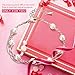 SHINCO Bella Lotus 8 Pcs Simulate Pearl Beads 18k Rose Gold Plated Two Layer Chain Bracelets Women Fashion Jewelry, Gifts for Birthday, Valentine's Day, Anniversary