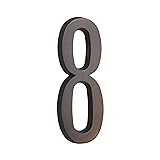 HASWARE 4 Inch Self Adhesive House Number, Modern