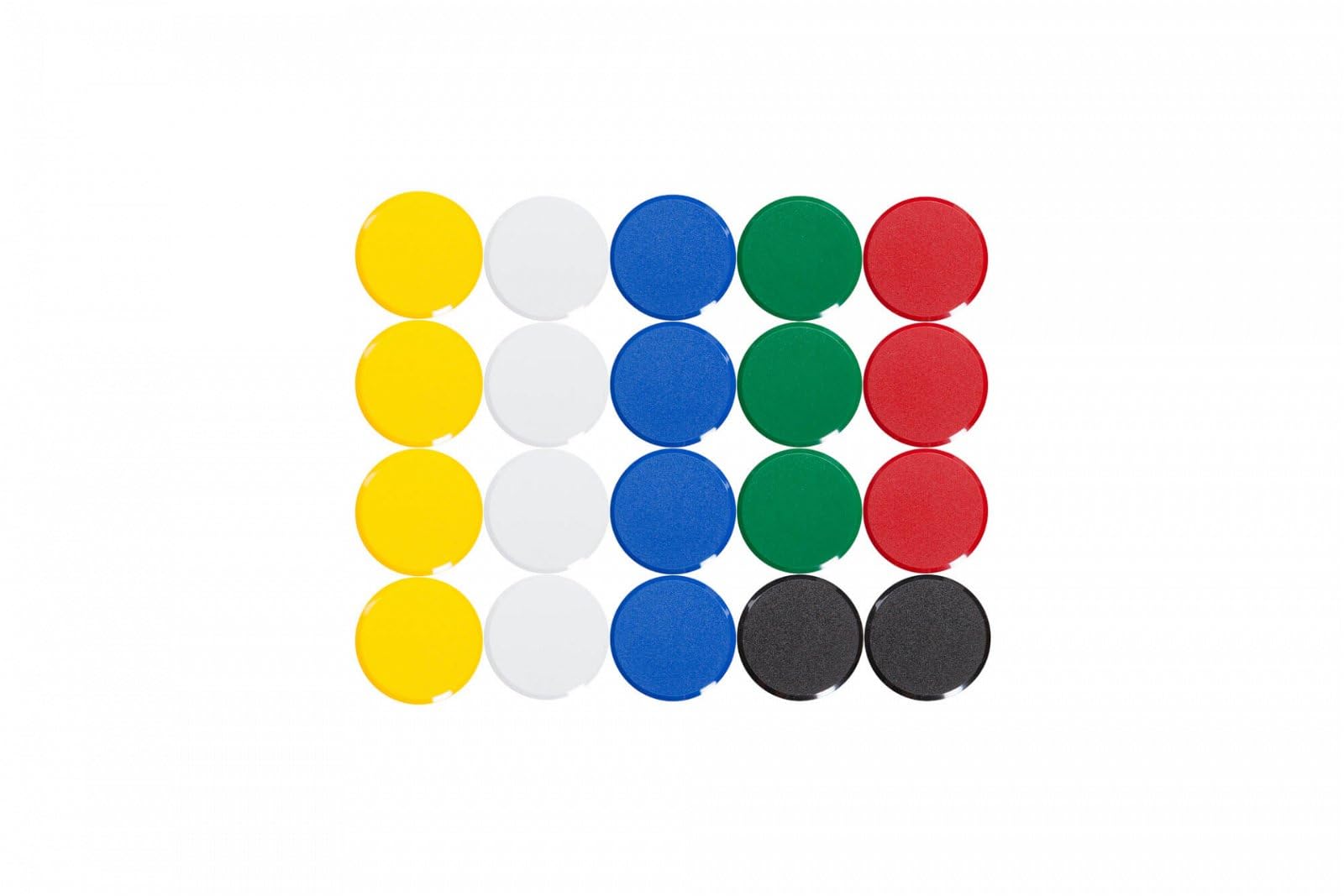 MAUL 30 mm 0.6 kg Maulpro High Quality Round Magnet for Whiteboards - Assorted Colours (Pack of 20) — image 1