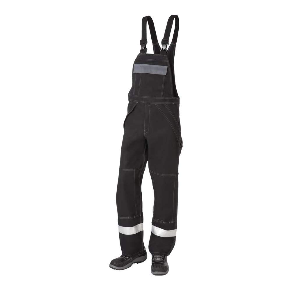 J.A.K. 1200351100 Series 12003 65% Cotton / 34% Polyester / 1% Negastat Overalls Black/Grey, 56 R (39/32) Size