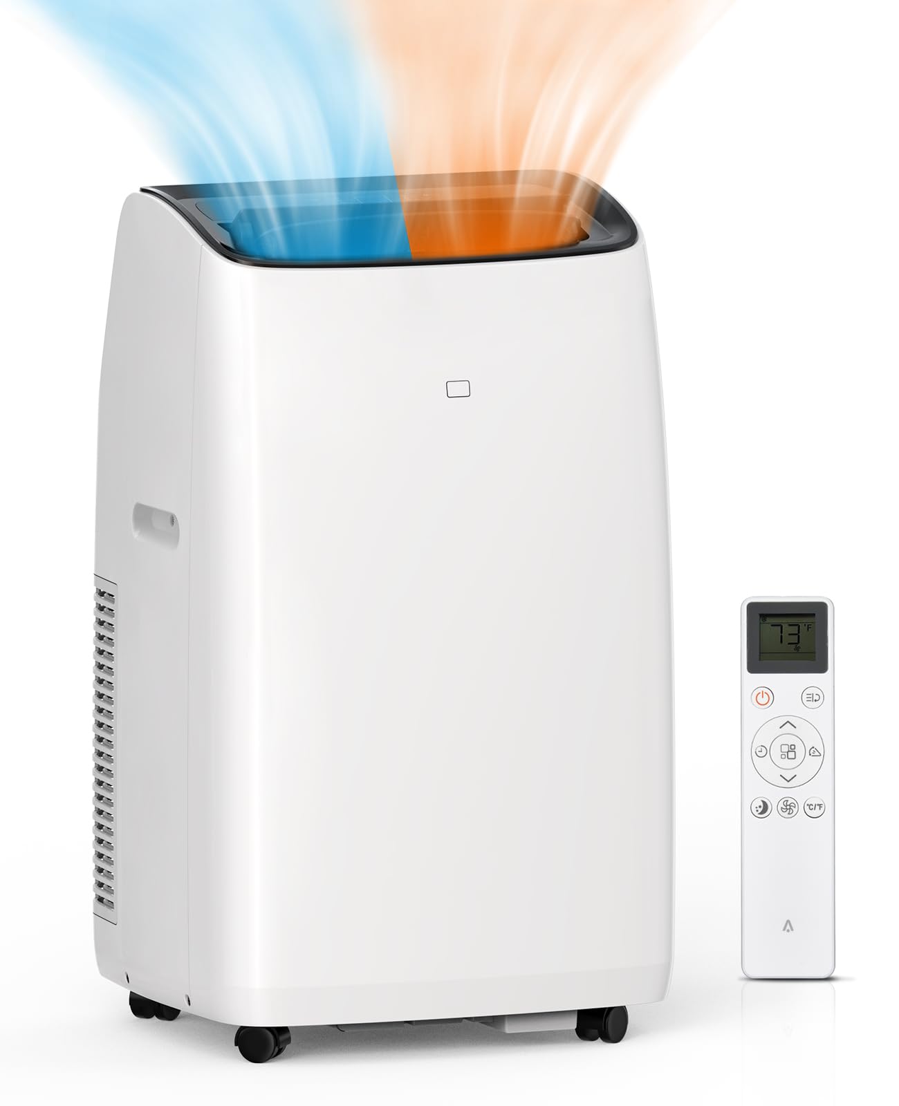 Photo 1 of 14000 BTU Inverter Air Conditioner for Rooms up to 750 Sq. Ft, 4-in-1 Portable AC Unit, Cooler, Heater, Dehumidifier & Fan, Sleep Mode 42dB, Dual Hose Portable AC with Window Kit & Remote Control