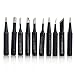 Persder 10pcs Solder Soldering Iron Tip for Hakko Atten Quick Station 900m 933 907 936 852 852d 852+ 936 937 -Black