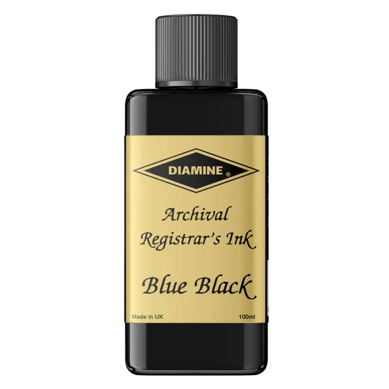 Diamine Ink Registrars Bottled Ink 100ml - Blue/Black