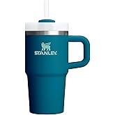 STANLEY Quencher H2.0 Tumbler with Handle and Straw 20 oz | Flowstate 3-Position Lid | Cup Holder Compatible for Travel | Insulated Stainless Steel Cup | BPA-Free | Coastal Teal