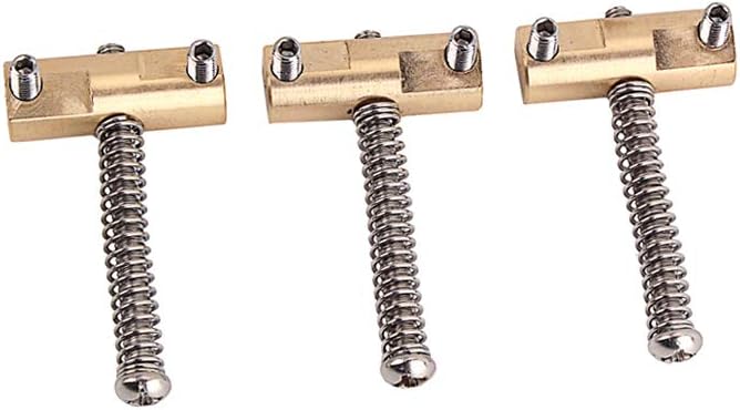 Alnicov Guitar Compensated Bridge Brass Saddles Set (3Pcs) - Image 3