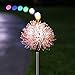 YIYAYIYAYO Multi-Color Solar Garden Lights Outdoor, 4-Pack Color Changing Decorative Stake Lights LED Solar Powered Flower Landscape Lighting for Yard Lawn Patio Walkway Backyard, Auto ON/Off