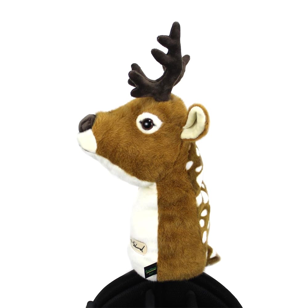 Scott Edward Funny Golf Club Cover Fit Well for Driver Golf Club Cute Animal Zoo Design Soft Functional Golf Headcover Stylish Protection for Men and Women (Sika-deer-DR)