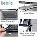 Kntiwiwo 4 Shelves Hanging Handbag Purse Organizer Storage Purses Handbags Closet Purse Holder Handbags Organizer Purse Closet Organizers Storage with Clear PVC Window Pocket (Grey)