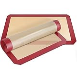 Silicone Baking Mat Sheet, EatekPower Non-Stick Cookie Sheet, 16.5 x 11.6 inch Professional Grade Baking Mat Baking Sheet 2 Packs