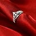 BEYLEG 925 Sterling Silver White Zircon Princess Crown Fashion Ring BE-72 (R5)