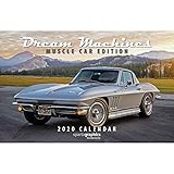 2020 Dream Machines Muscle Car Edition Deluxe Wall Calendar by