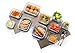 10 Pack Square and Rectangular Heat Resistant Borosilicate Glass Airtight Containers with Lock Down Lids By Popit