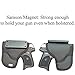 Samson Magnetic Gun Mount | Super Strong Holds 43lbs | Concealed Carry Gun Magnet Firearm Accessory | Pistol, Handgun, Rifle, Shotgun, Revolver, Airsoft, BB | Car, Home, Wall, Desk, CCW @GorillaMagnet