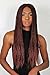 WOW BRAIDS Twisted Wigs, Micro Million Twist Wig - Color 35 - 22 Inches. Synthetic Hand Braided Wigs for Black Women.