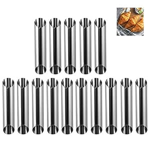 Jixista Cannoli Vorm Buizen Crème Hoorn Mallen Staal Kegel Buisvormige Vorm Voor Cannoli Buizen Croissant Bakken Vormen…