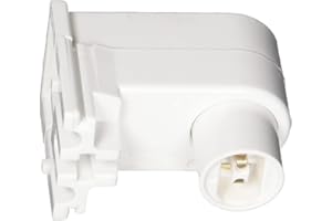 Leviton 13464-W Fluorescent Lampholder, Pedestal Base with 20GA Side Grooves