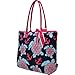 Sea Turtle Anchor Print Quilted Large Stripe Ribbon Tote Bag