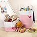 Solaya Tall Pink Cotton Rope Basket Storage 16