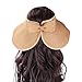 Beautyer Women's Wide Brim Roll Up Floppy Beach Straw Sun Hat Visor Cap (Navy & Khaki)