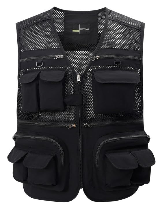 thumbnail image 2 of Photo Vest Safari - Multi-Pocket Travel & Photography Vest | Hiking Fishing Hunting Outdoor Gear Travel Photography Vest 2 of 10