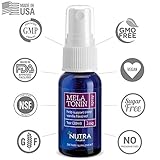 Liquid Melatonin Spray 1 mg/1oz (30ml) by Nutra Pharm, Guarantees Deep Sleep, Relief from Sleeplessness, Stress, Nervousness - Boosts Mood & Feelings of Well-being