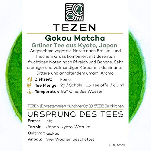 Gokou Matcha Grüner Tee aus Kyoto, Japan | Hochwertiger japanischer Matcha Grüntee in Teezeremonie Qualität (25 g) – Bild 3