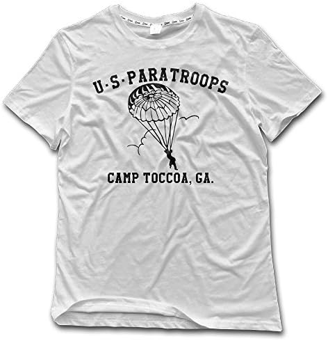 US Paratrooper Tshirts Beach For Mens White L