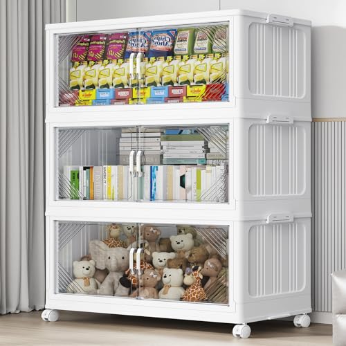 BROVIEW V60 420QT Plastic Stackable Storage Bins