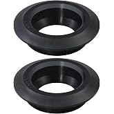 2Pcs Vsttar 1-1/4" ID Flexible Tank Adapter Bulkhead Rubber Gasket Fittings | Flexible Tank Adapter (Bulkhead) For PVC Hard or Flexible Pipe-to-Tank Seal, For Storage Barrels, Cubes and Even Other Pipes