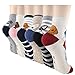 DearMy Womens Cute Design Casual Cotton Crew Socks for Gift Idea One Size Fits All (Happy Dog 6 Pairs)