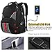 Extra Large Travel Backpack for student, Durable Travel Laptop Backpack with USB Charging Port, TSA Friendly College Backpack for Women Men, Big Student Computer Bookbag for 17 Inch Laptop, Black