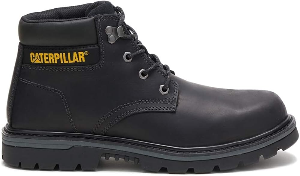 Caterpillar Men's Outbase Waterproof Steel Toe Boot (7.5, Black