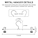 moopok 20 Pack Pants Hangers Skirt Hangers with Clips Metal Trouser Clip Hangers for Space Saving, Ultra Thin Rust Resistant Hangers for Skirts, Pants, Slacks, Jeans, and More