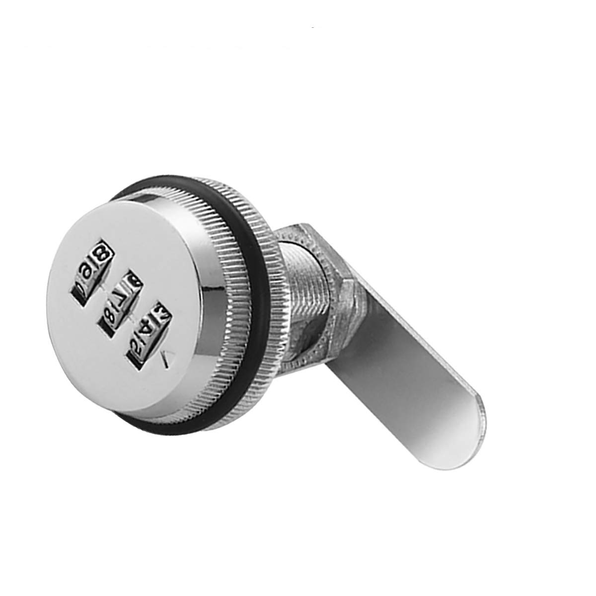 3 Digit Code Combination Cam Lock 30mm Password Coded Locks Zinc Alloy Coded Security Lock for Box Cabinet Mailbox Drawer Door Furniture Silver