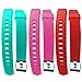 Waargroup Replacement Band for Fitness Tracker Bands ID115Plus HR-ID115Plus Fitness Band Watch Smart Bracelet Wristband 3 Pack Colors for Men Women and Kids