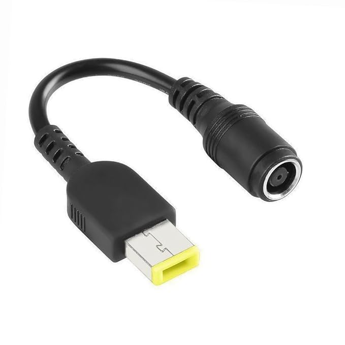 Purpleleaf Notebook/Laptop Netzteil/AC Adapter für LENOVO (IBM) Netzteil 20V rund auf eckig (neu) mit Pin, Schwarz (1 Stück)