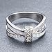 Rongxing Jewelry Artificial Opal Ring Wedding&Engagement Ring White Artificial Opal 10KT White Gold Plated Rings