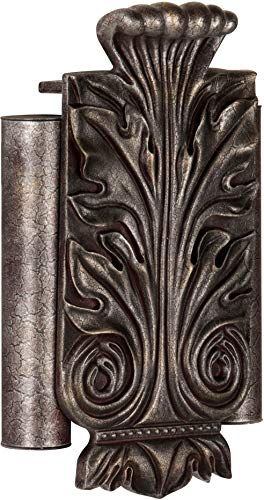 Craftmade CAT-RC Designer Acanthus Leaf Twin Tube Door Chime, Hand Painted Renaissance Crackle (11.75"H x 7"W)