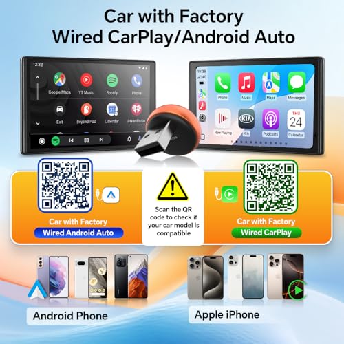 Carlinkit Mini Ultra 3: Upgrade to Wireless CarPlay & Android Auto Instantly, Fast 5GHz WiFi No-Lag Connection, Retains Original Car Knob/Button Controls (New Generation）