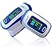 Finger Pulse Oximeter Deluxe Model Digital Blood Oxygen and Pulse Sensor Meter with Alarm - SPO2 - for Adults, Children, Sports Use - TempIR for Reliability and Excellent Customer Care