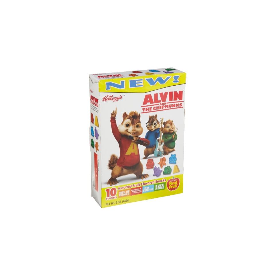 Kelloggs Fruit Snacks, Alvin and Chipmunks, 9 Ounce Boxes (Pack of 5) on PopScreen