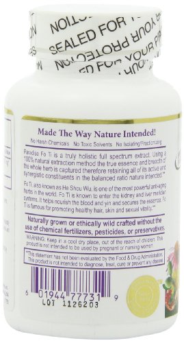 Paradise Fo Ti/He Shou Wu | Prepared Shou Wu | Super Concentrated | Hair and Skin Herb |Traditionally Used for Healthy and Natural Hair Color and Radiance | 60 Vegetarian Capsules - Thumbnail 6