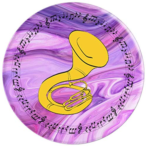 Sousaphone Player Gift - Marble 2 - PopSockets Grip and Stand for Phones and Tablets - Thumbnail 2